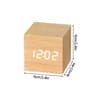 Minimalist Wooden LED Alarm Clock  SoundActivated Display With Temperature For Bedroom Or Office De 7