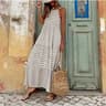 BreezyBoho Striped Maxi Dress  Sleeveless Summer Streetwear For Women 6