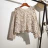 Elegant Crochet Knit ButtonUp Cardigan Beach Cover Up 3