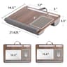 HomeEase SofaBed Laptop Desk With Embedded Mouse Pad  Antislip Double Groove Bar 6