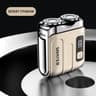 Mini Electric Smart Shaver With Digital Display  Dual Blade Rechargeable Beard Trimmer 10