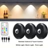 WILLED Rechargeable RGB Puck Light  1200mAh Battery With Remote And Touch Control 6