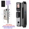 3D Face Recognition Unlock Digital Door Lock With Camera FIngerprint Password Unlock Keyless Electr 11