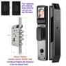 3D Face Recognition Unlock Digital Door Lock With Camera FIngerprint Password Unlock Keyless Electr 19