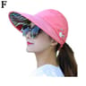 Womens Wide Brim Foldable Sun Hat  AntiUV Beach Visor Cap For Summer Vacation 6