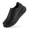 Mens Wide Width Leather Slip On Casual Shoes With Arch Support And Pain Relief For Swollen Feet 5