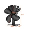 4Blade Heat Powered Stove Fan  EcoFriendly Quiet Fireplace Fan For Efficient Wood Burner Heat Distr 6