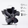 Mini 5Blade Heat Powered Stove Fan  EcoFriendly Fireplace Fan For Wood Burners Silent Operation  Ef 6