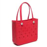 Womens EVA Waterproof Beach Tote Bag  Large Capacity Travel Shopping  Storage Handbag In Solid Colo 12