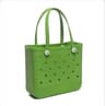 Womens EVA Waterproof Beach Tote Bag  Large Capacity Travel Shopping  Storage Handbag In Solid Colo 15