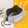 Premium UShaped Memory Foam Travel Pillow With Neck Support  Gentle Massage 8
