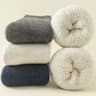 3 Pairs Thermal Wool Socks For Men And Women  Winter Cashmere Blend Thick Fleece Terry Loop Warm Sn 7