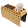 Bamboo Sofa Armrest Tray  Foldable Couch Cup Holder With AntiSlip Design And Side Storage 7