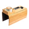 Bamboo Sofa Armrest Tray  Foldable Couch Cup Holder With AntiSlip Design And Side Storage 13