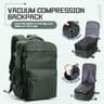 Mens Vacuum Compression Travel Backpack  Expandable 156inch Laptop Bag  Ryanair Cabin Size CarryOn 6