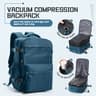 Mens Vacuum Compression Travel Backpack  Expandable 156inch Laptop Bag  Ryanair Cabin Size CarryOn 7