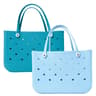Extra Large Waterproof Beach Tote Bag  Durable EVA Rubber Picnic Travel And Shopping Storage Handba 22