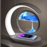 Quicksand Table Lamp With Wireless Charging  3D Sand Art Night Light  Desk Lamp For Home Or Office  6