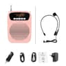 SHIDU 15W Portable Voice Amplifier With Wired Microphone Bluetooth Speaker  FM Radio 11