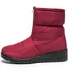 Womens Waterproof Winter Snow Boots  Warm Plush Ankle Booties With Front Zipper  NonSlip Sole 9