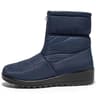 Womens Waterproof Winter Snow Boots  Warm Plush Ankle Booties With Front Zipper  NonSlip Sole 7