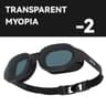 COPOZZ Prescription Swimming Goggles  Professional AntiFog Myopia Swim Glasses For Men  Women 20