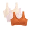 3PCS Womens Ice Silk Seamless Bras  Padded PushUp Bralette Tops For Summer Comfort  Sleep 10