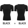 2PCS Mens Slimming Body Shaper TShirt  Compression Shapewear With Belly Control  Posture Support 7