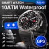 2025 Military Smartwatch With Bluetooth Calling  Builtin GPS Compass Altimeter  10ATM Waterproof Sp