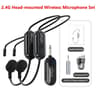 Wireless Headset Microphone Kit With 24G Transmitter  Receiver For Teaching Stage And Public Speaki 8
