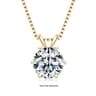RAPRGOLD Moissanite Solitaire Pendant Necklace  S925 Sterling Silver Jewelry For Women 10