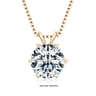 RAPRGOLD Moissanite Solitaire Pendant Necklace  S925 Sterling Silver Jewelry For Women 11