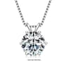 RAPRGOLD Moissanite Solitaire Pendant Necklace  S925 Sterling Silver Jewelry For Women 13