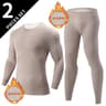 Mens Solid Color Thermal Underwear Set  Warm  Breathable Base Layer For Autumn And Winter Comfort 6