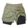 Mens Double Layer Training Shorts  QuickDry 2in1 Fitness  Running Shorts 14