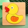 3D Wooden Animal Puzzle  Early Learning Educational Toy For Toddlers  Kids 12