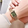 Womens Minimalist Square Quartz Watch  Fashion Sports Silicone Strap Timepiece 6