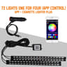 LED Car Interior Ambient Lights  RGB Footwell Lamp Kit With Remote  APP Music Control 15