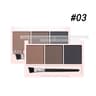 3Color Brow Powder Set With Brush  LongLasting Natural Eyebrow Makeup Kit 8