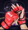 Professional HalfFinger Boxing Training Gloves  Leather Padded Gloves For Sandbag MMA  Sanda Practi 8