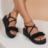 Womens Summer Wedge Sandals  Lightweight EVA Sole With Elastic Back Strap 10