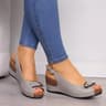 Chunky Platform Wedge Sandals For Women  Summer Open Toe SlipOn Comfort Shoes 5