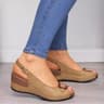 Chunky Platform Wedge Sandals For Women  Summer Open Toe SlipOn Comfort Shoes 7