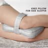 ErgoRest Memory Foam Knee Pillow With Adjustable Strap  Orthopedic Side Sleeper Support For Pregnan