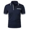 2025 Mens Casual Polo Shirt  Breathable Short Sleeve Summer Top With Pocket Design 9