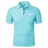 2025 Mens Casual Polo Shirt  Breathable Short Sleeve Summer Top With Pocket Design 12