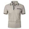 2025 Mens Casual Polo Shirt  Breathable Short Sleeve Summer Top With Pocket Design 8