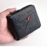 Mens Classic PU Leather Wallet  Zipper Short Wallet With Coin Pocket  Card Holder 7