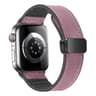 Luxury Leather Silicone Band For Apple Watch Ultra 10 9 8 SE  Mens Hybrid Bracelet Strap For IWatch 9