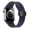 Luxury Leather Silicone Band For Apple Watch Ultra 10 9 8 SE  Mens Hybrid Bracelet Strap For IWatch 12